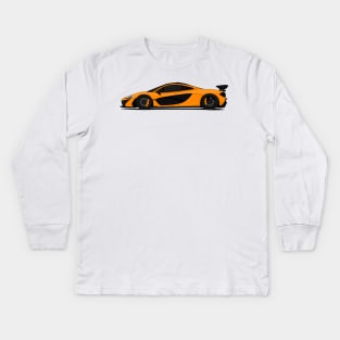 MCLAREN P1 ORANGE2 Kids Long Sleeve T-Shirt